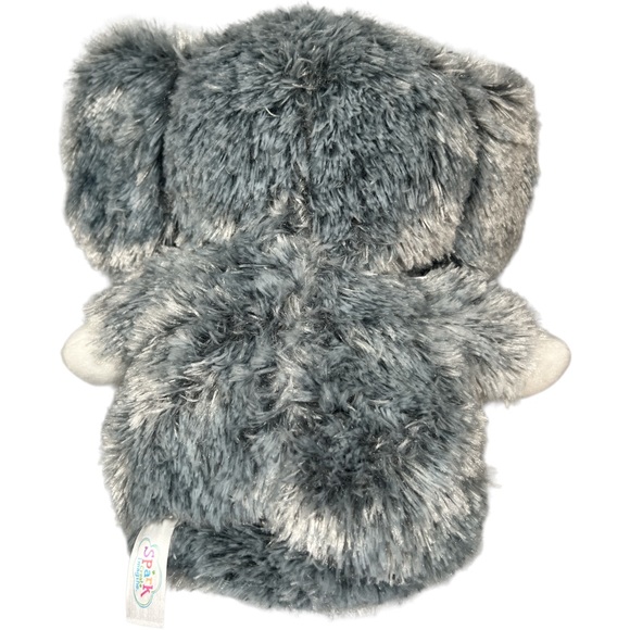 Elephant Gray & White by Spark Create Imagine Plush Rattles & Crinkles 11" NWT - Picture 4 of 9